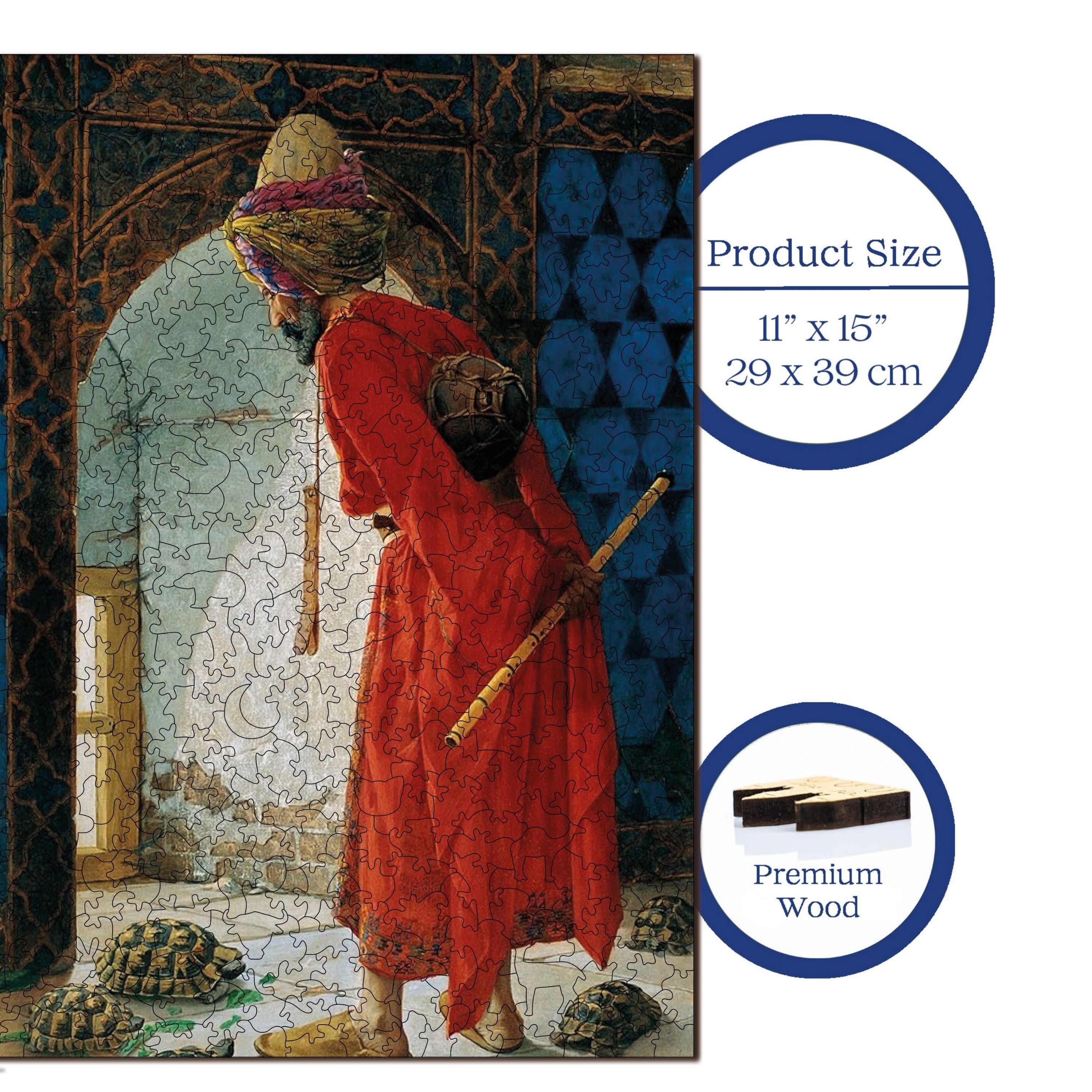 Kaplumbağa Terbiyecisi - Ahşap Puzzle