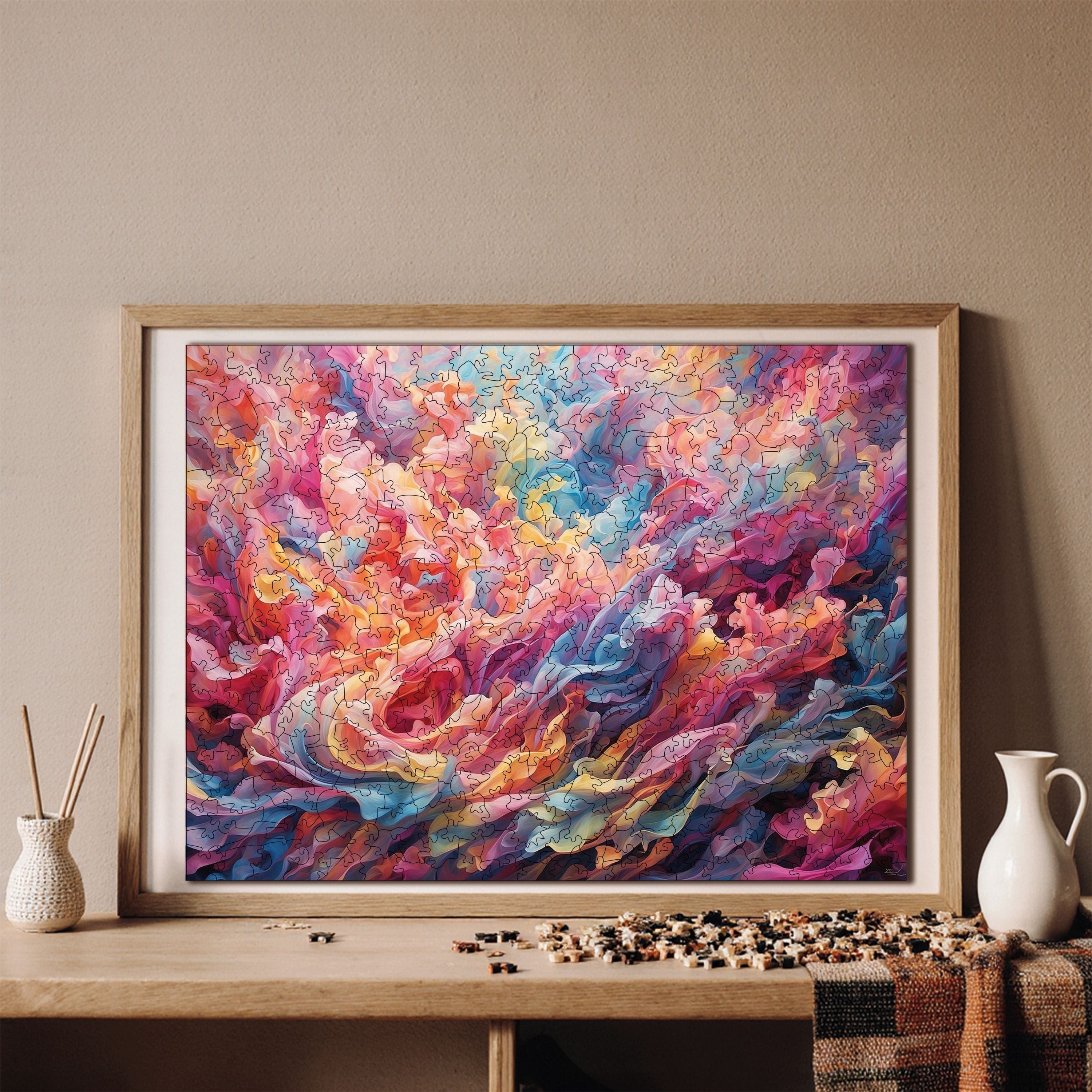 Renk Fırtınası - Ahşap Puzzle