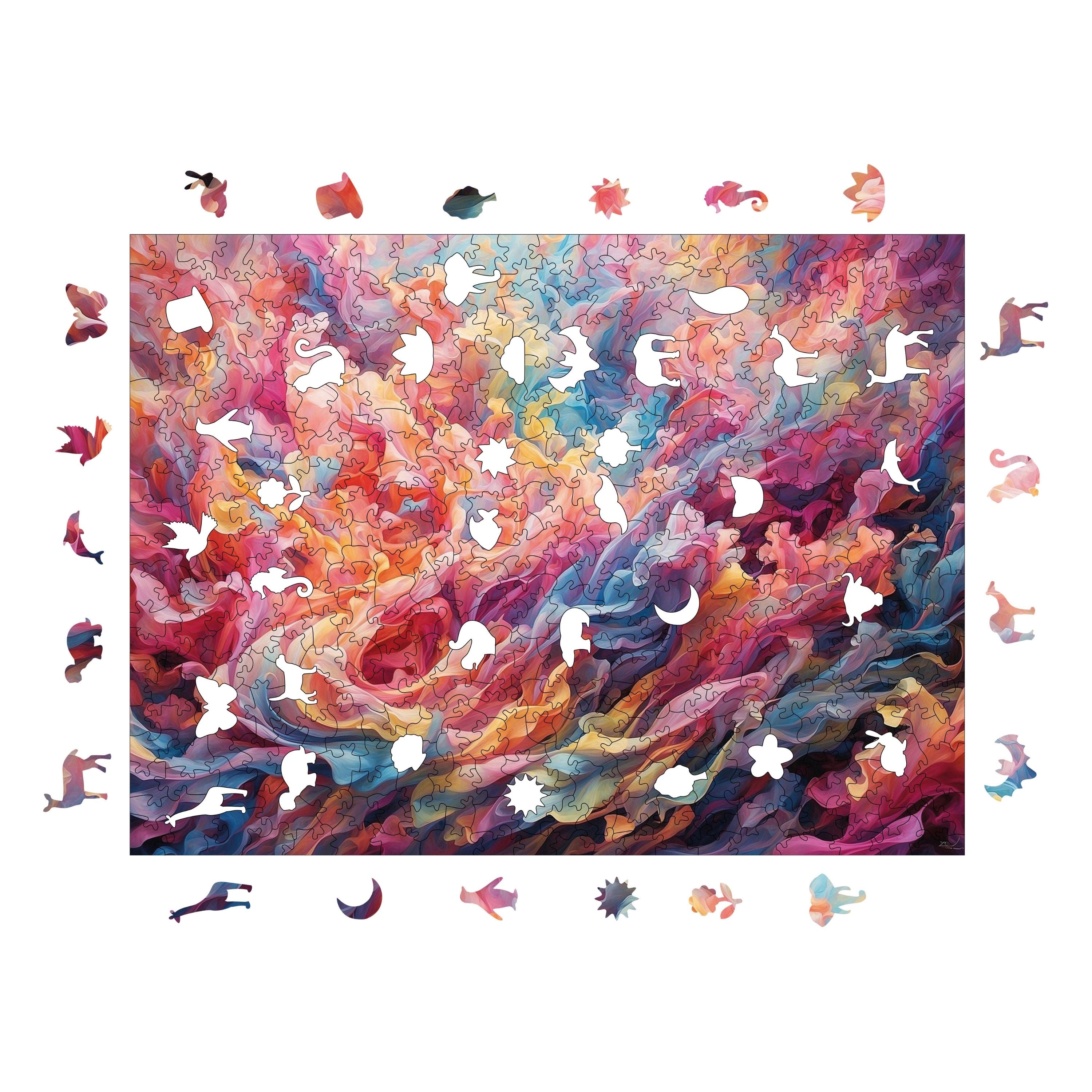 Renk Fırtınası - Ahşap Puzzle