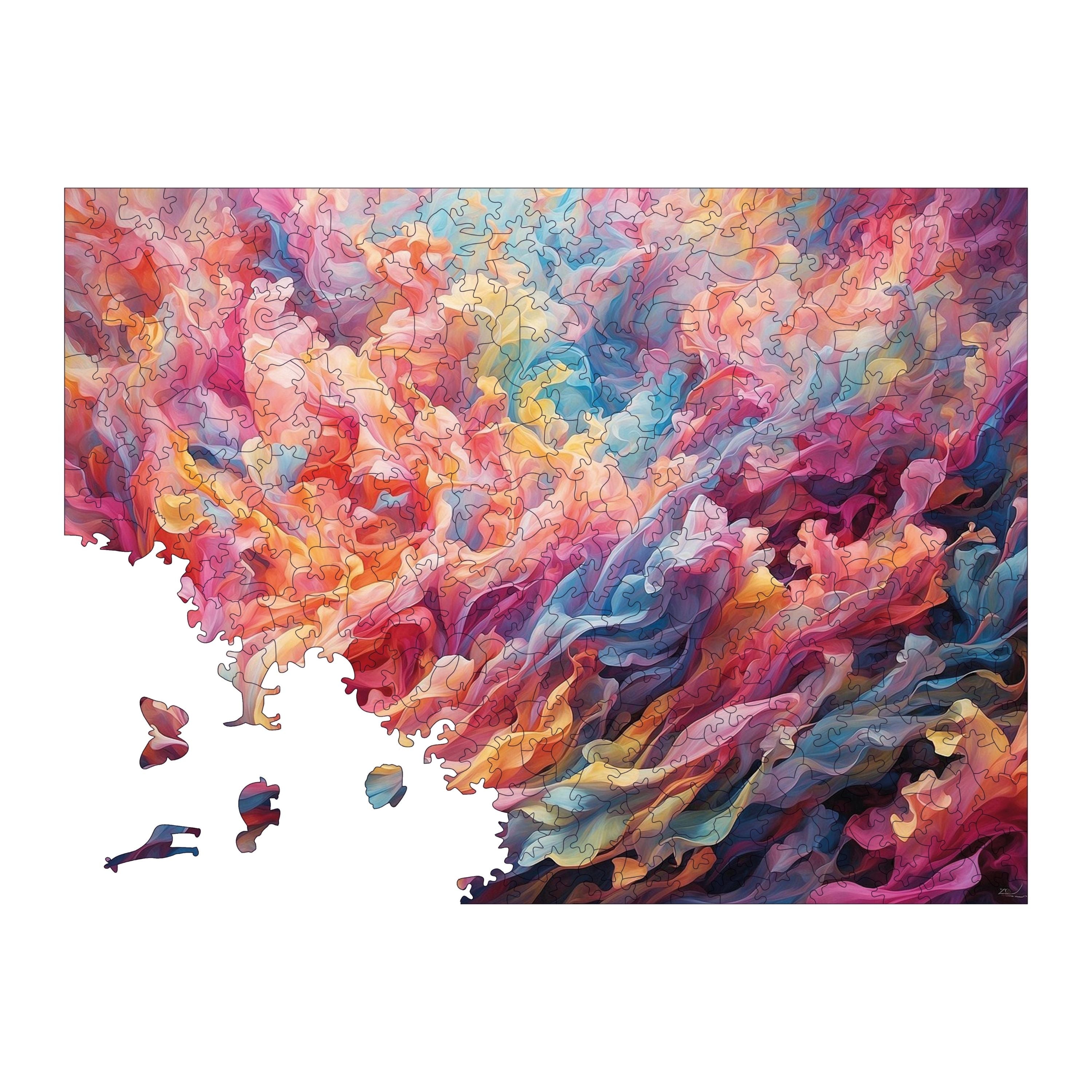 Renk Fırtınası - Ahşap Puzzle