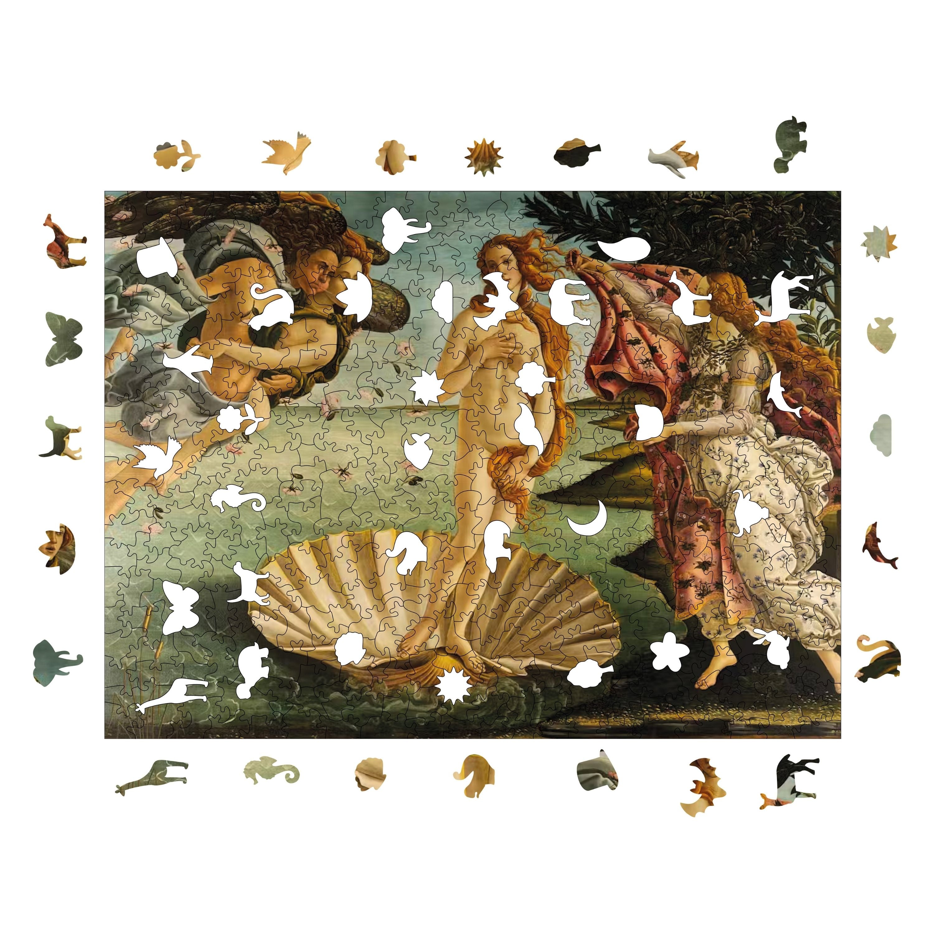 Venüs,'ün Doğumu - Ahşap Puzzle