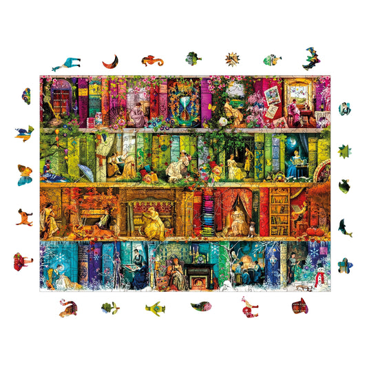 Yetişkinler İçin Ahşap Puzzle, Zamansız Kadınlar Premium Puzzle, 450 Parça Zorlu Ahşap Yapboz, 11,4"x15,4" (29x39 cm)