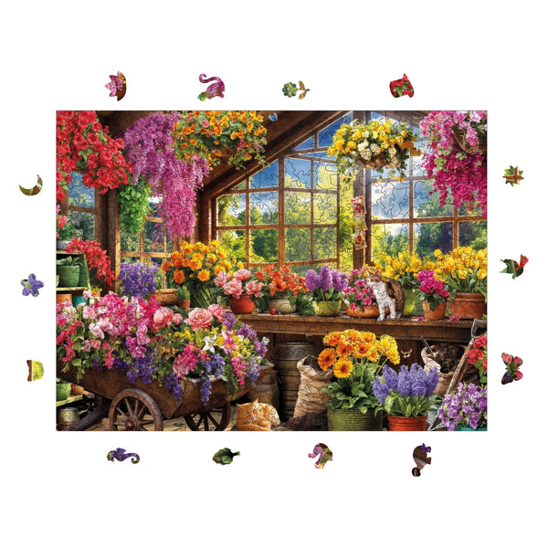 Flower Greenhouse – Wooden Jigsaw Puzzle