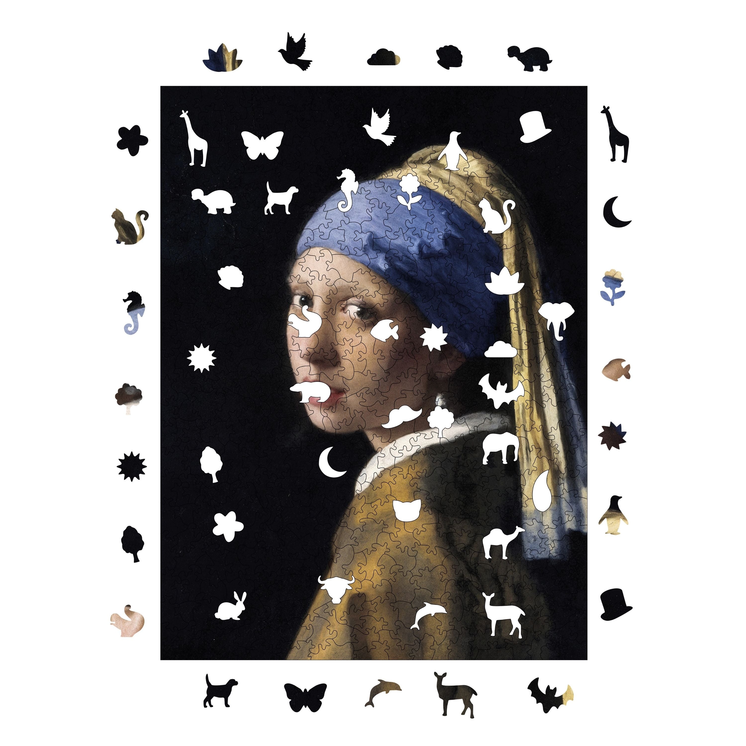  İnci Küpeli Kız - Ahşap Puzzle