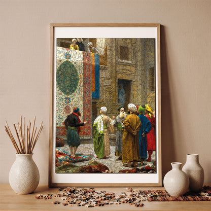 Holzpuzzle für Erwachsene, Carpet Merchant Premium-Puzzles, 450 Teile, anspruchsvolles Holzpuzzle, 29 x 39 cm