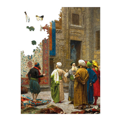 Holzpuzzle für Erwachsene, Carpet Merchant Premium-Puzzles, 450 Teile, anspruchsvolles Holzpuzzle, 29 x 39 cm