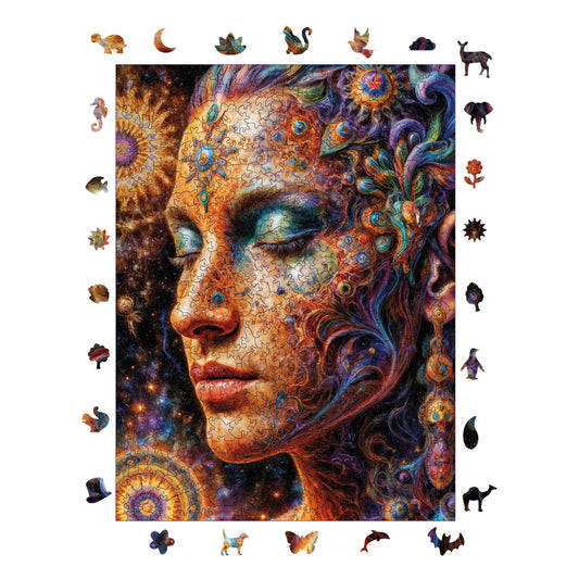 Yetişkinler İçin Ahşap Puzzle, Yıldızlar Leydisi Premium Puzzle, 450 Parça Zorlu Ahşap Yapboz, 11,4"x15,4" (29x39 cm)