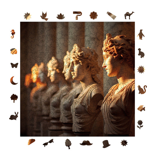 Yetişkinler İçin Ahşap Puzzle, Özgürlük Kadınları Premium Puzzle, 353 Parça Zorlu Ahşap Yapboz, 11,4"x11,4" (29x29 cm) Benzersiz Şekil, Yetişkinler İçin Ahşap Yapbozlar