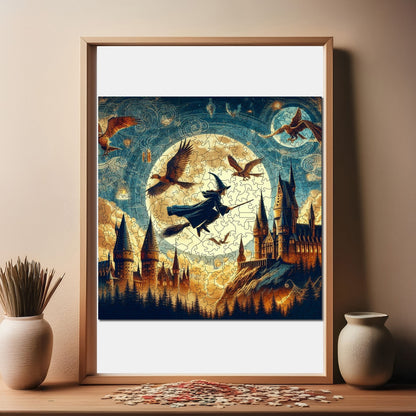 Wizard and Magic School – Wooden Jigsaw Puzzle