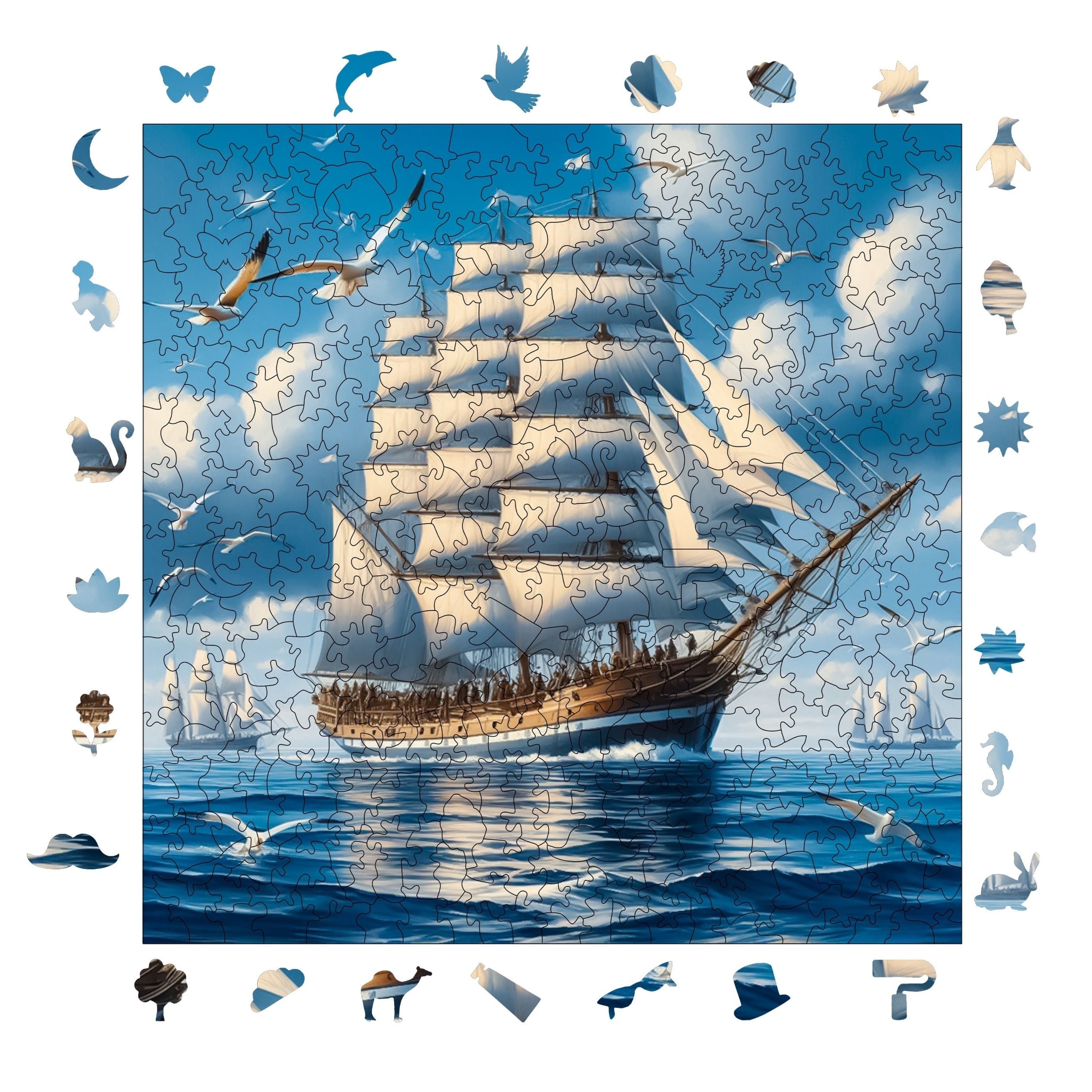 Yelkenli - Ahşap Puzzle