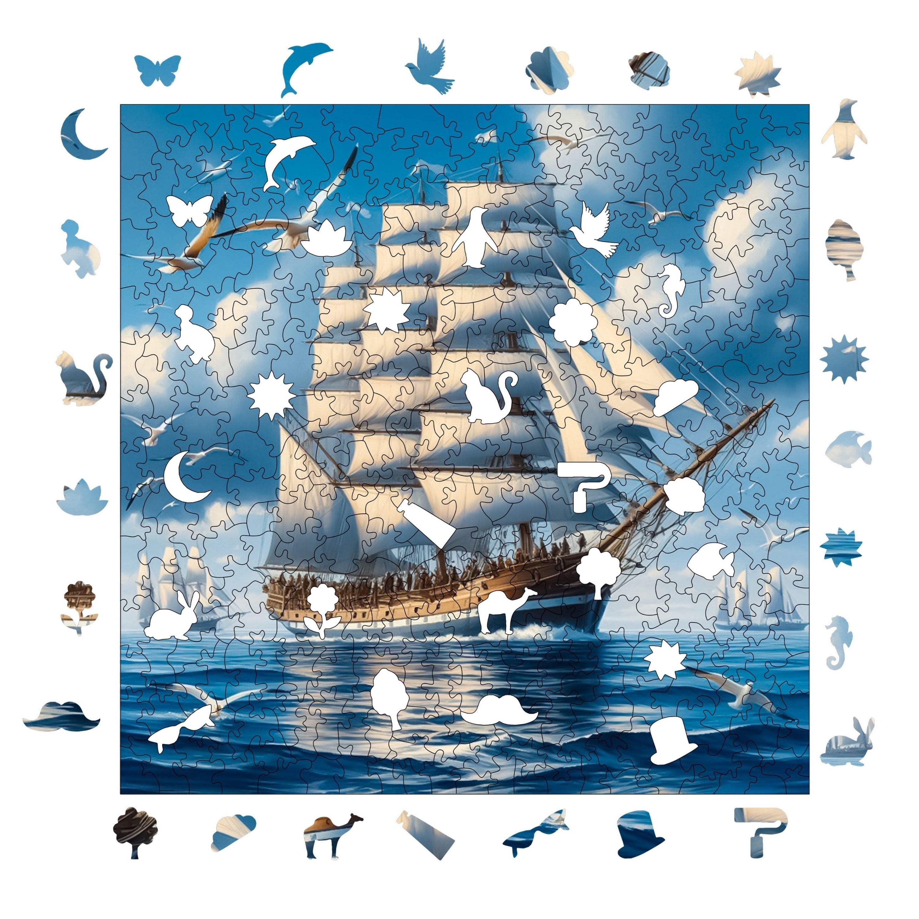 Yelkenli - Ahşap Puzzle