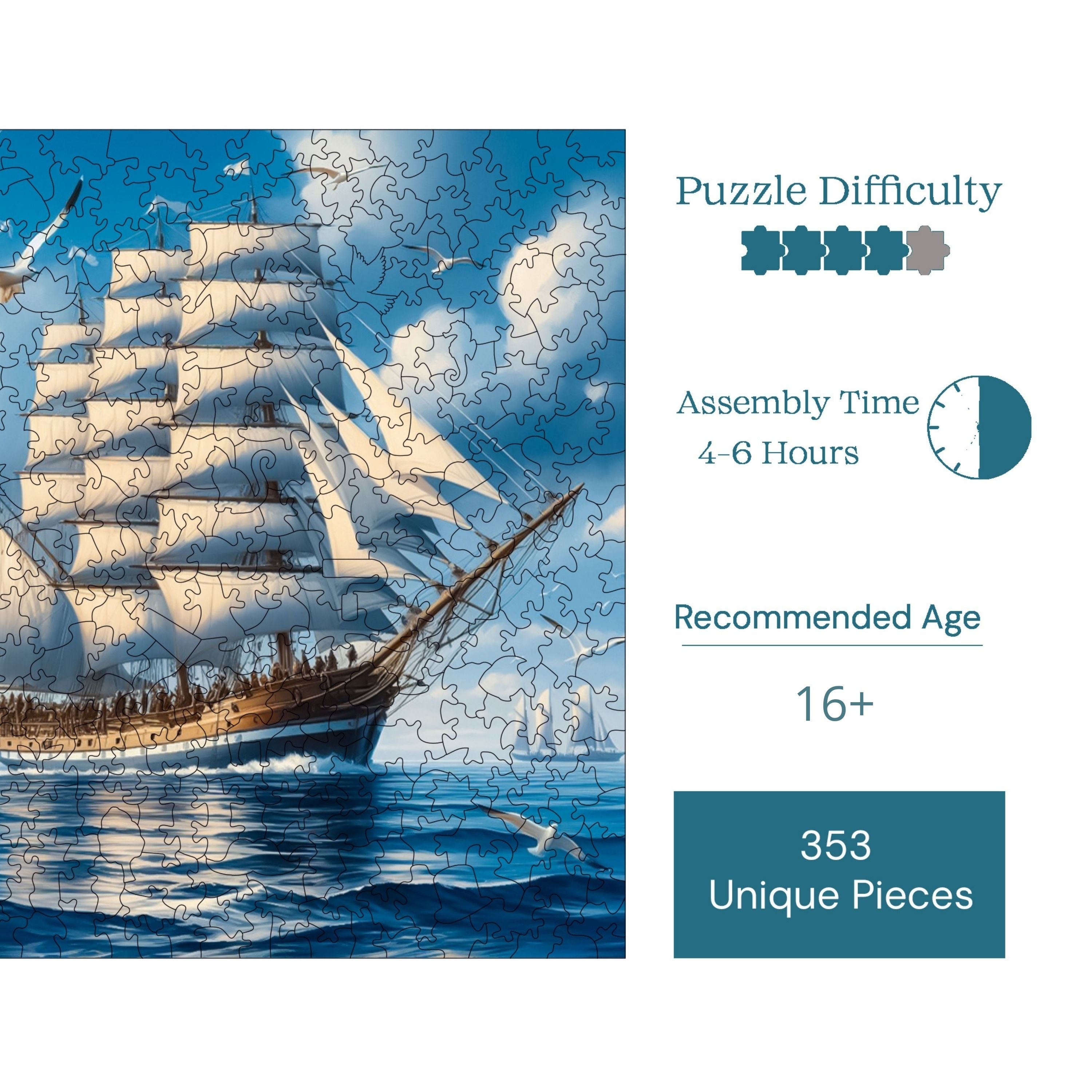 Yelkenli - Ahşap Puzzle