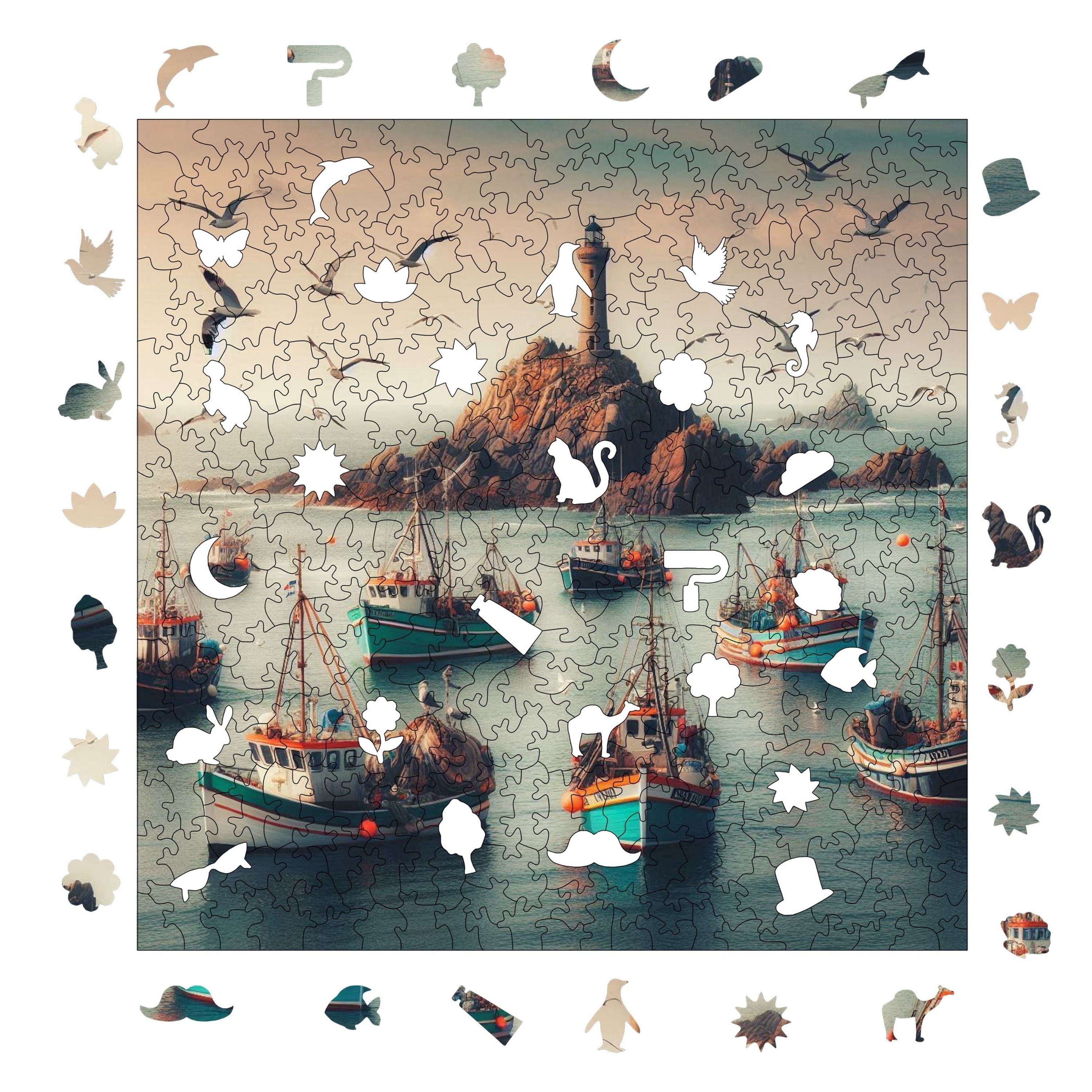 Balıkçı Koyu - Ahşap Puzzle