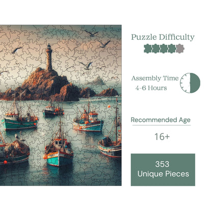 Fisherman’s Bay – Wooden Jigsaw Puzzle