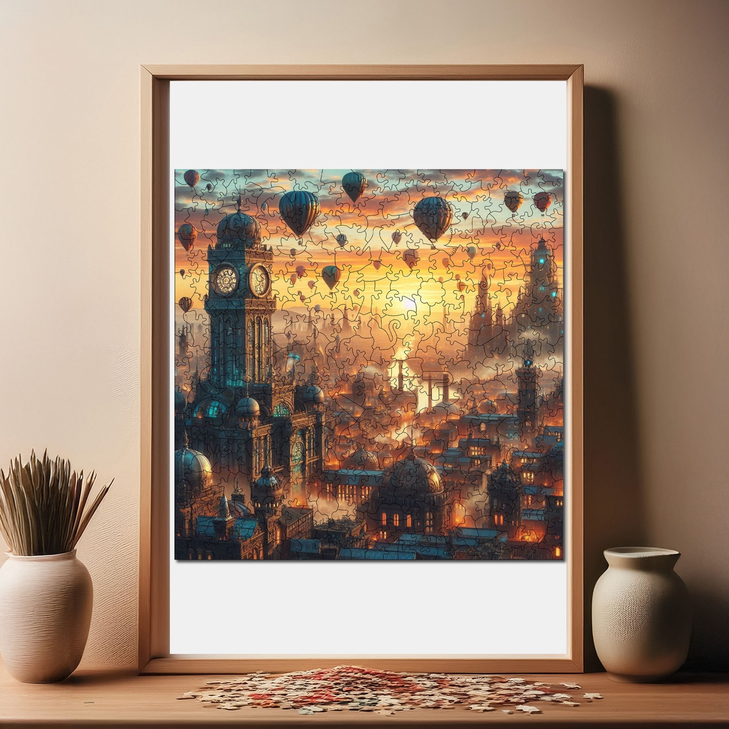 Balon Şehri - Ahşap Puzzle