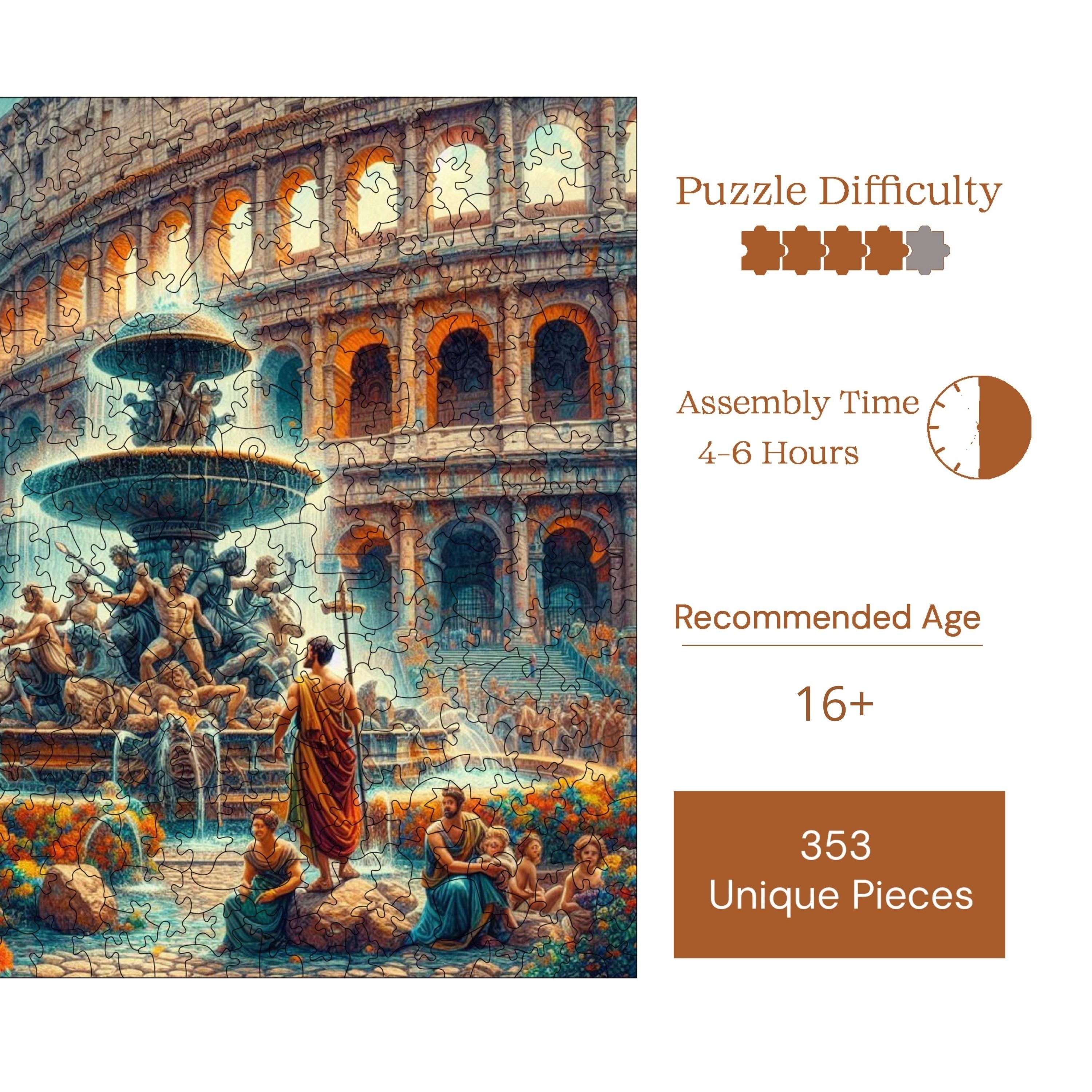  Efsanevi Roma - Ahşap Puzzle