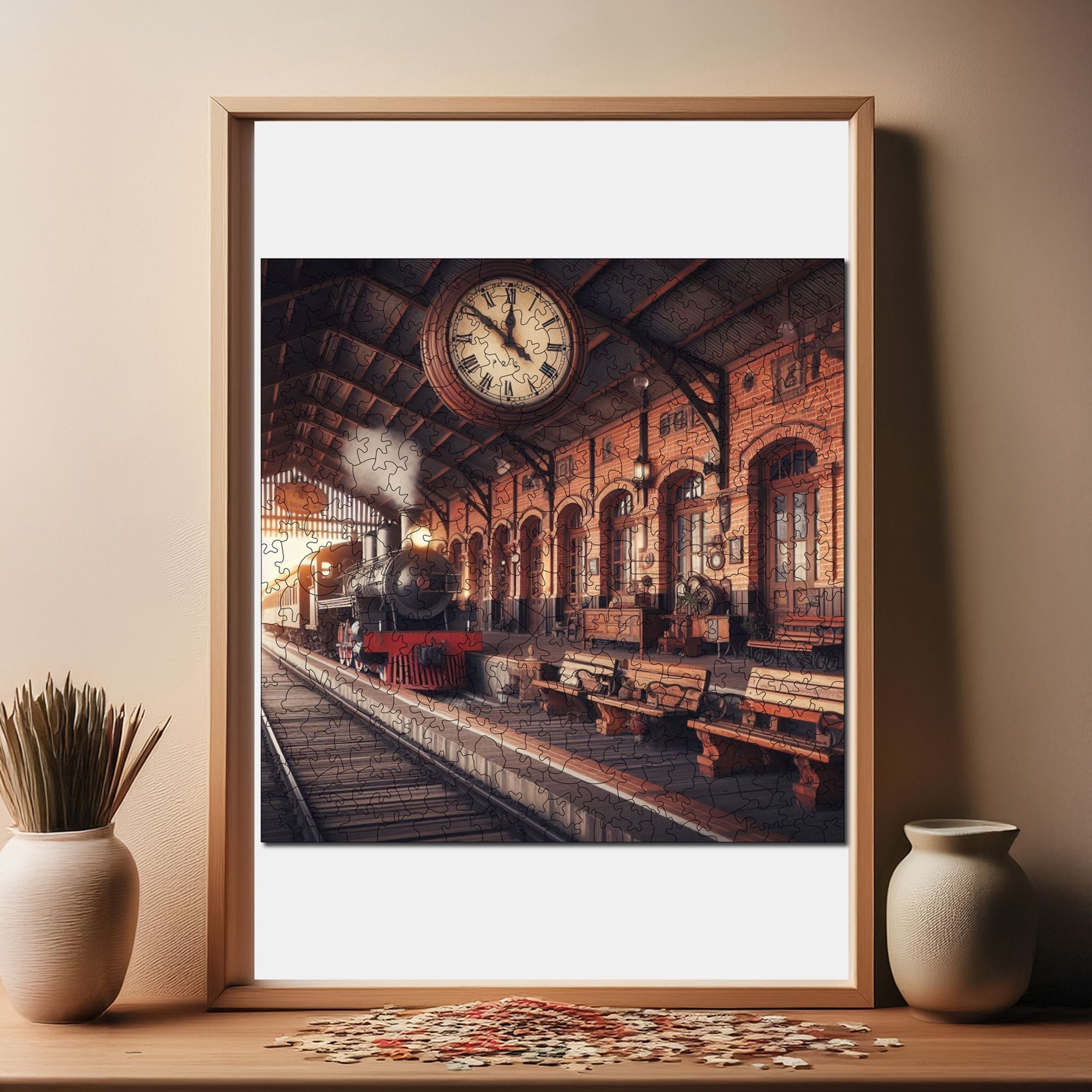 Eski Tren İstasyonu - Ahşap Puzzle