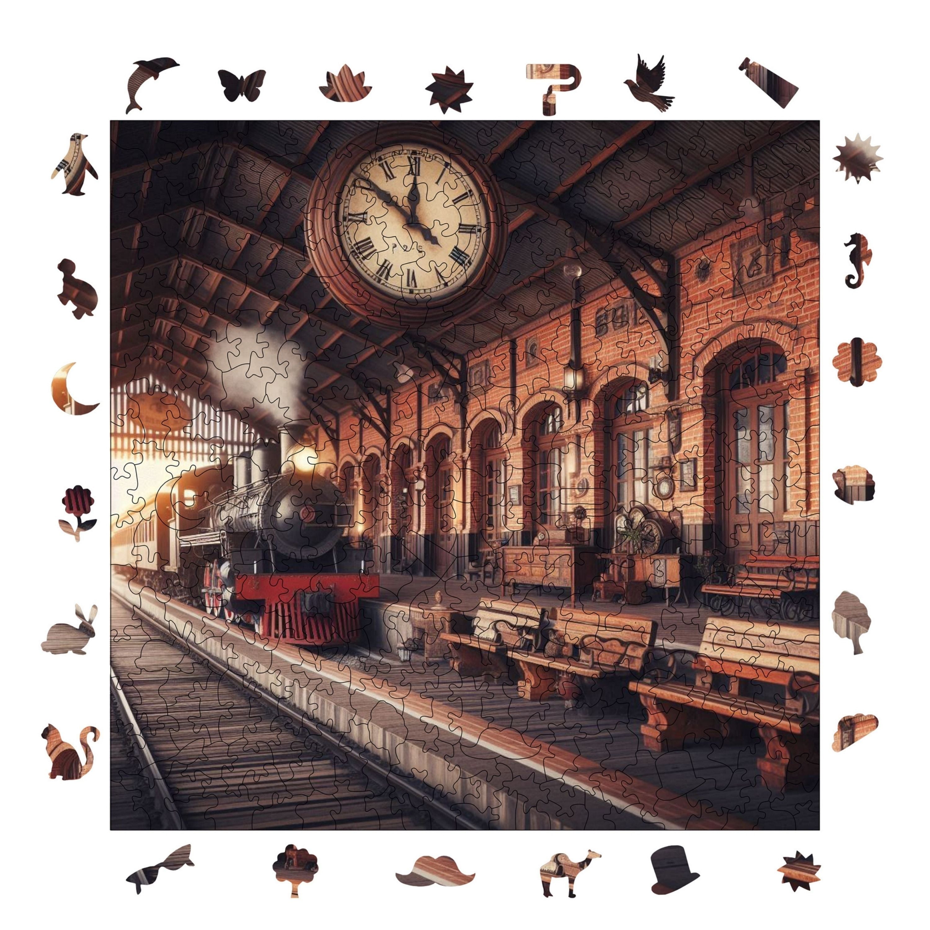 Eski Tren İstasyonu - Ahşap Puzzle