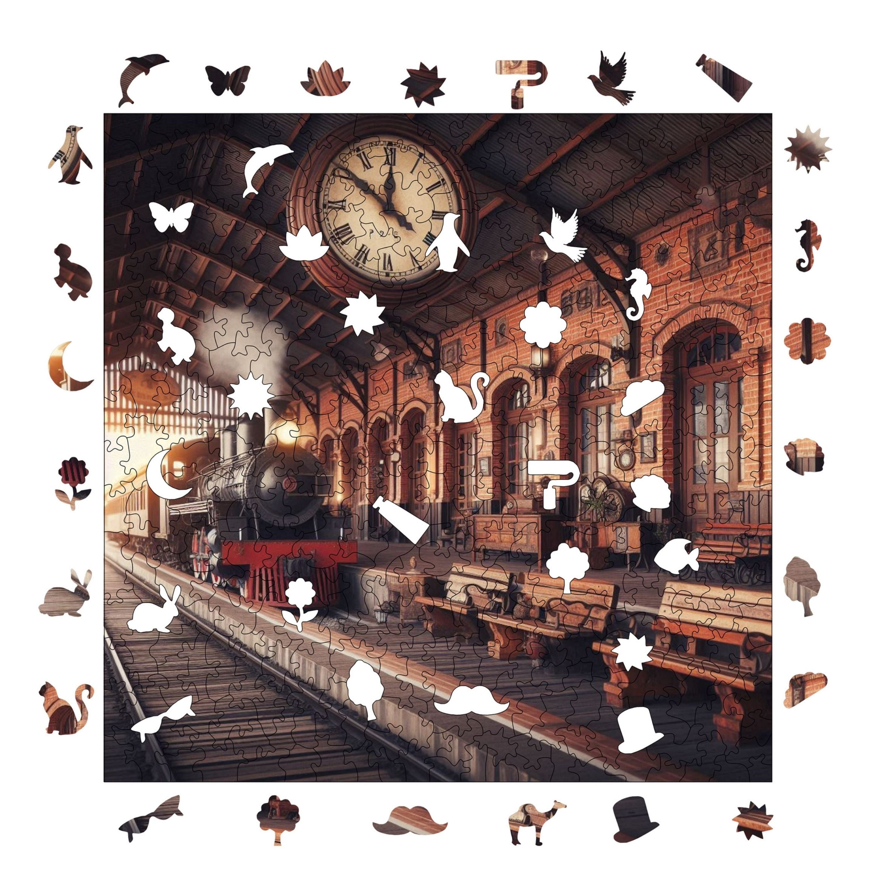 Eski Tren İstasyonu - Ahşap Puzzle