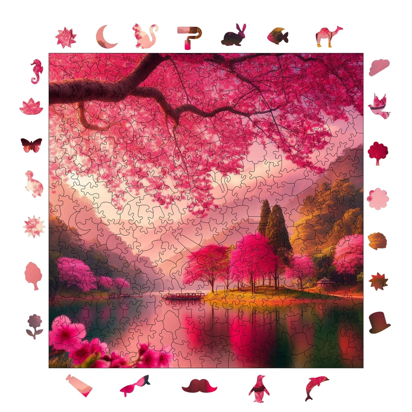 Peace of Sakura – Wooden Jigsaw Puzzle