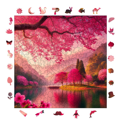 Peace of Sakura – Wooden Jigsaw Puzzle