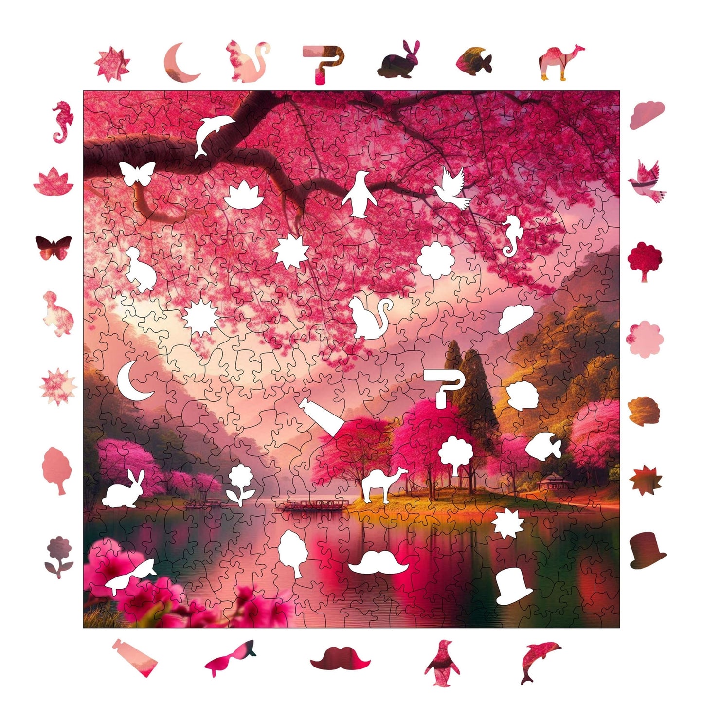 Peace of Sakura – Wooden Jigsaw Puzzle