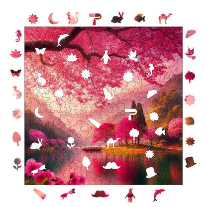 Peace of Sakura – Wooden Jigsaw Puzzle