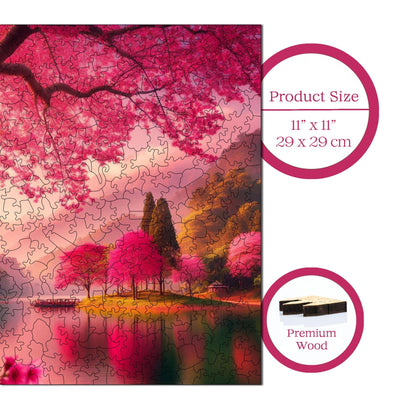 Peace of Sakura – Wooden Jigsaw Puzzle
