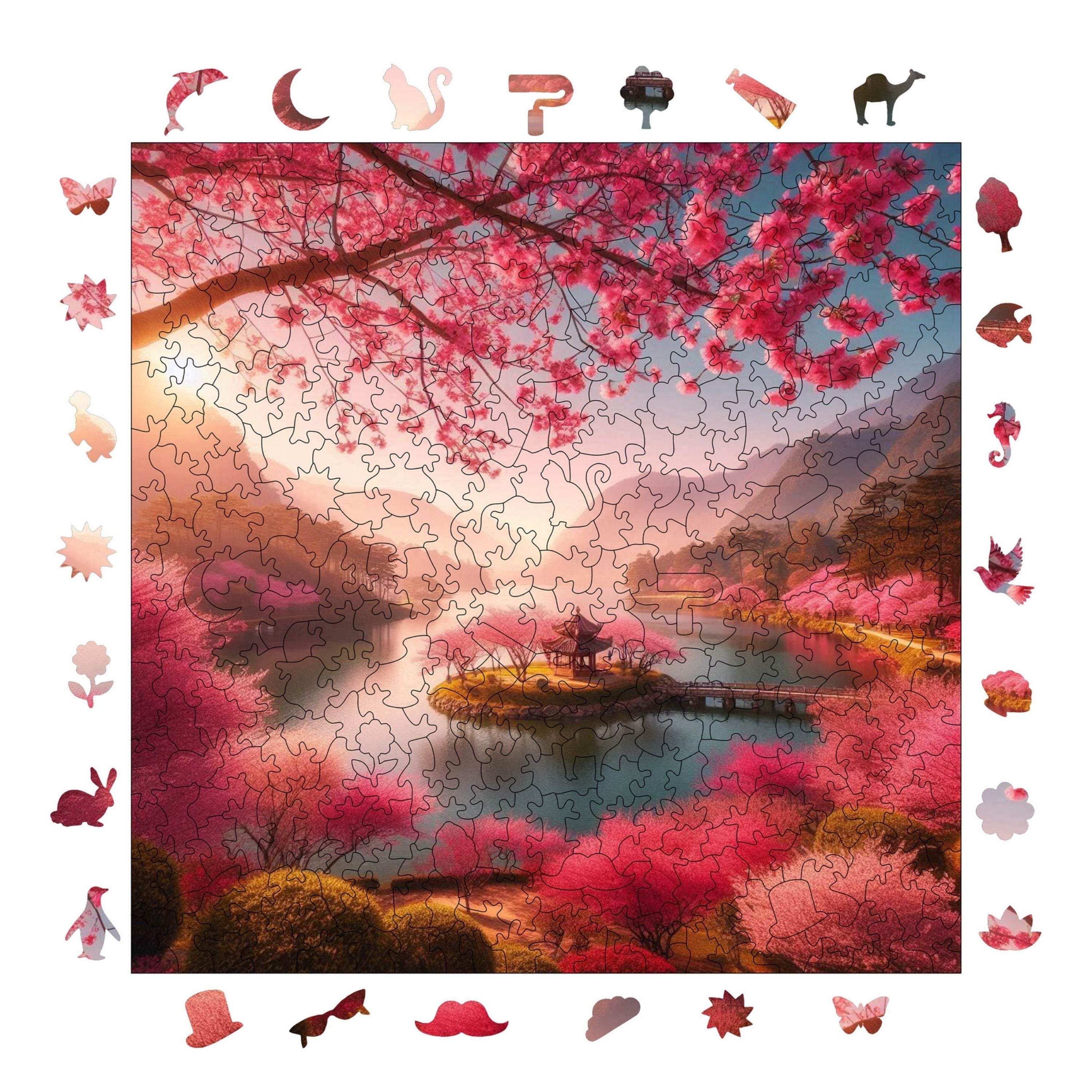 Kiraz Çiçeği Rüyası - Ahşap Puzzle