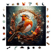 Robin Kuşu - Ahşap Puzzle