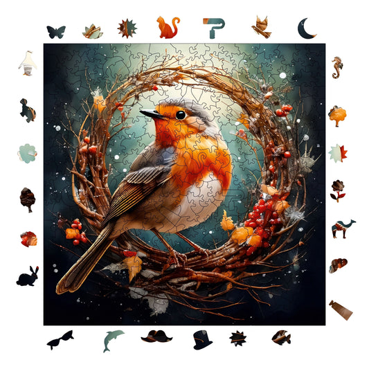 Robin Bird – Wooden Jigsaw Puzzle