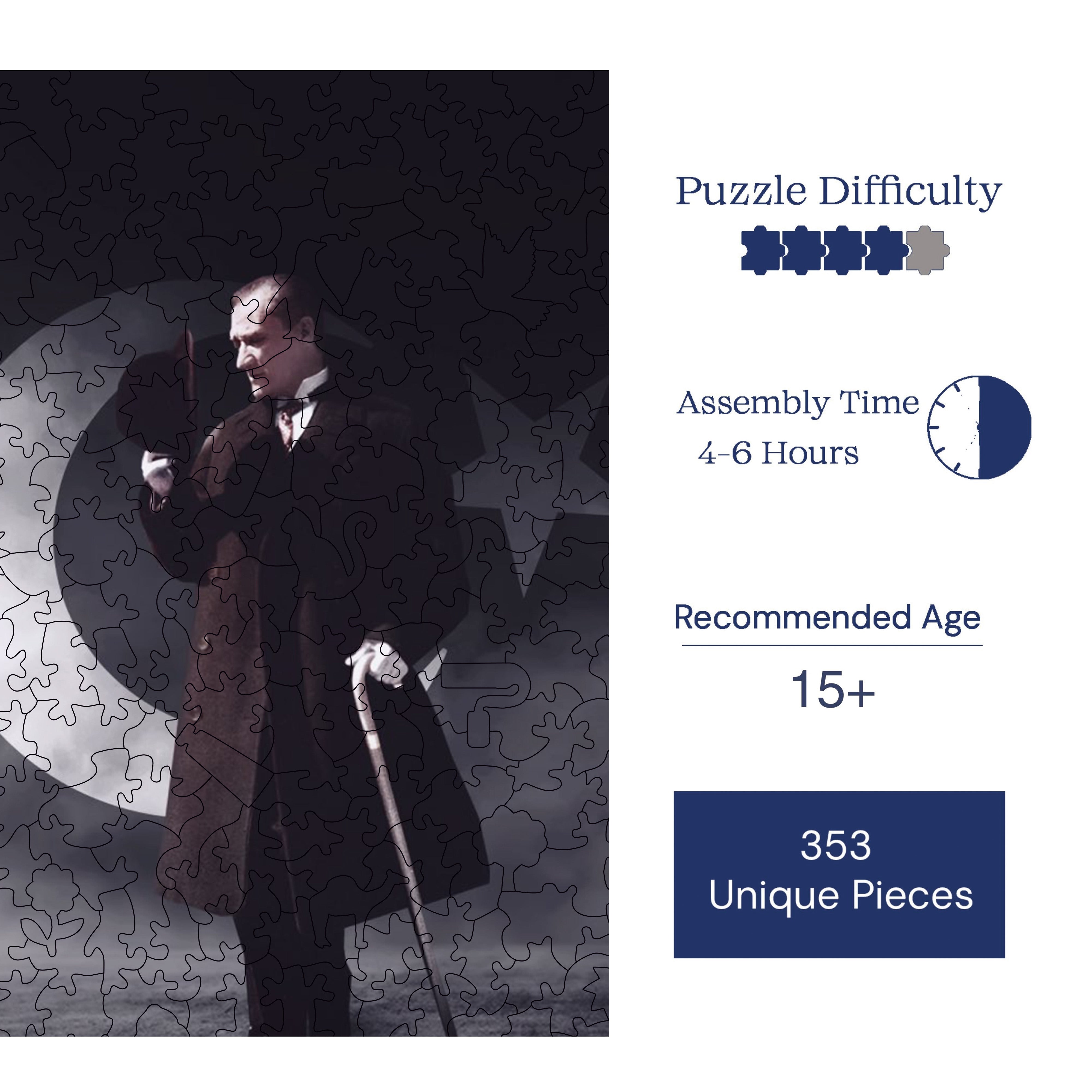 Büyük Önder "Atatürk" - Ahşap Puzzle