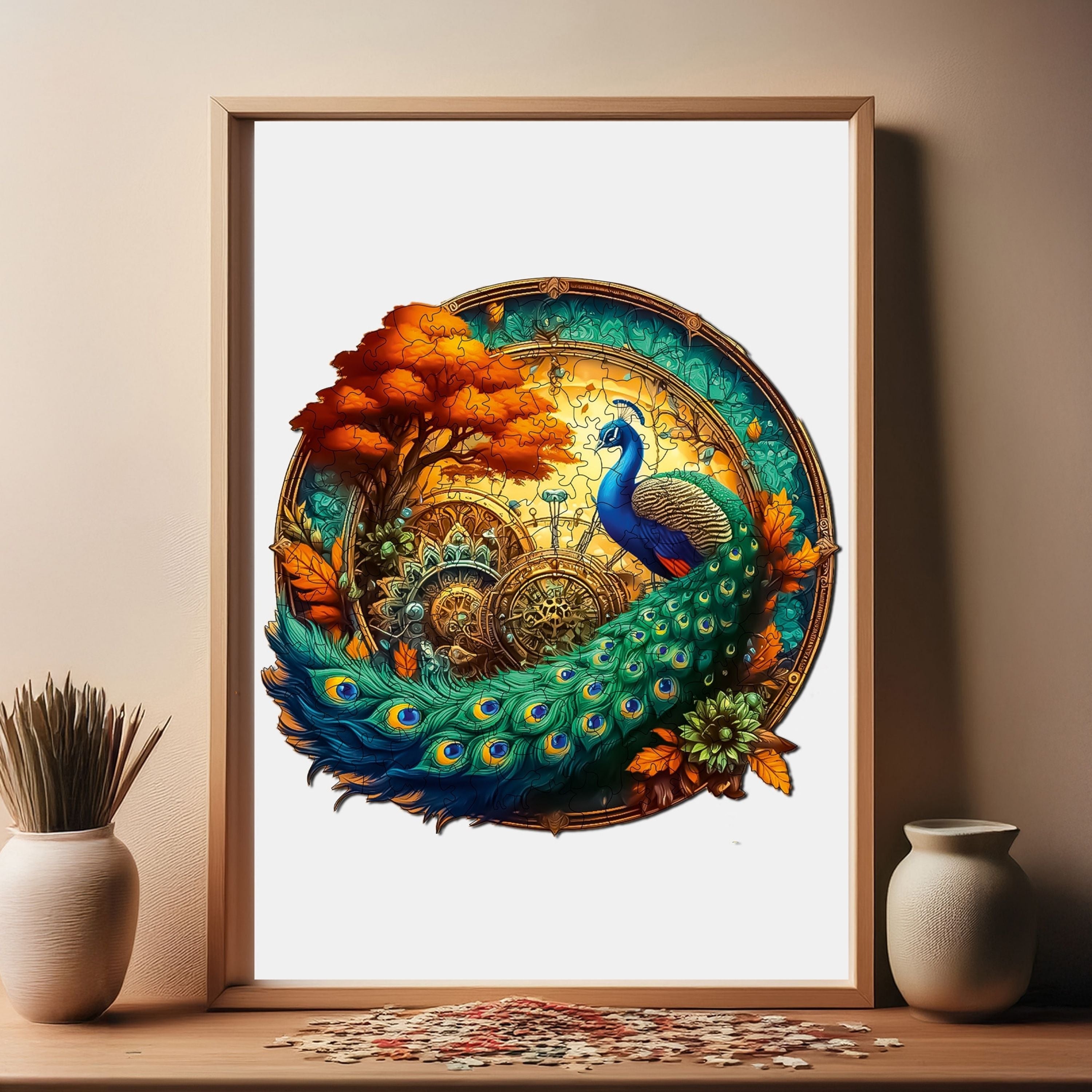 Tavus Kuşu - Ahşap Puzzle