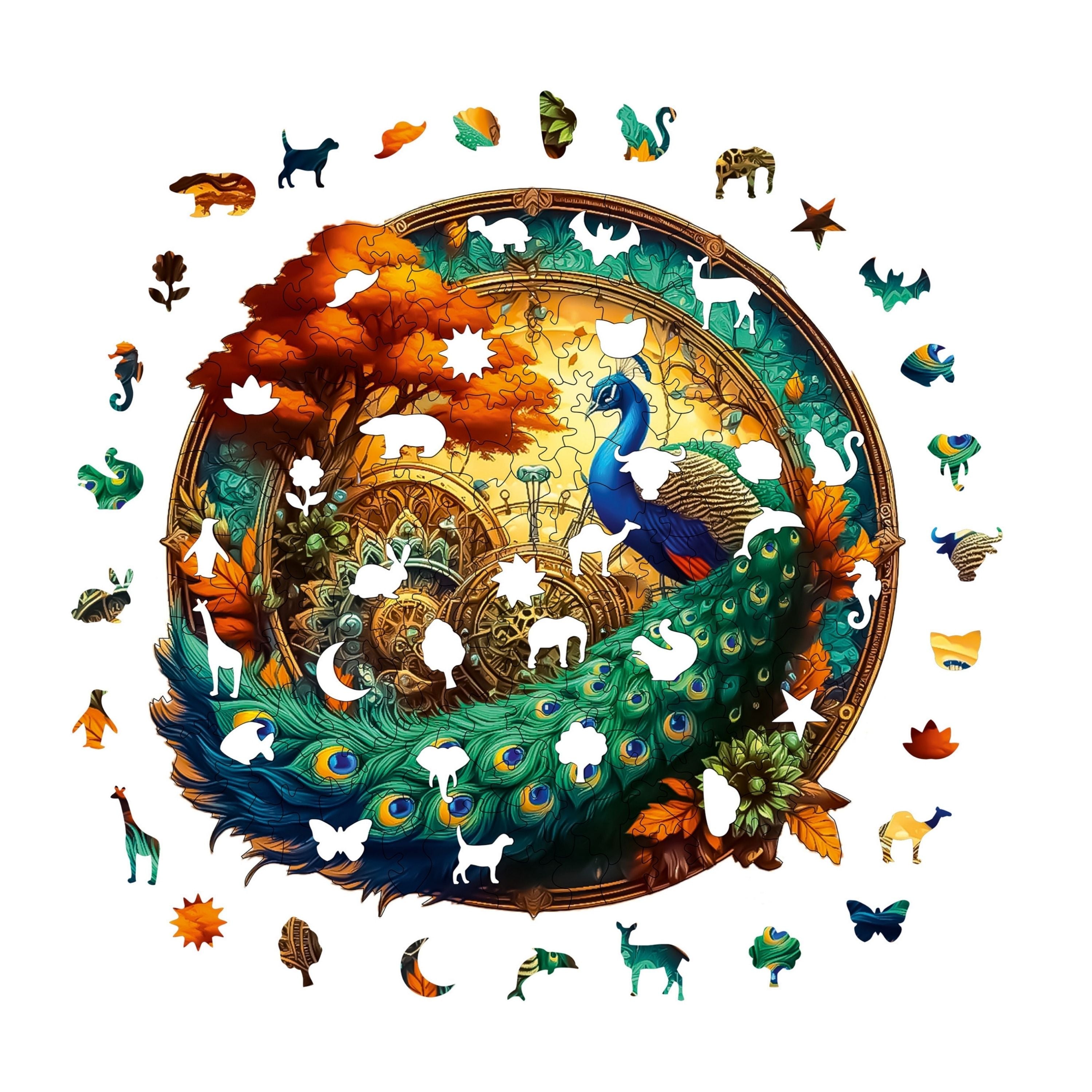 Tavus Kuşu - Ahşap Puzzle