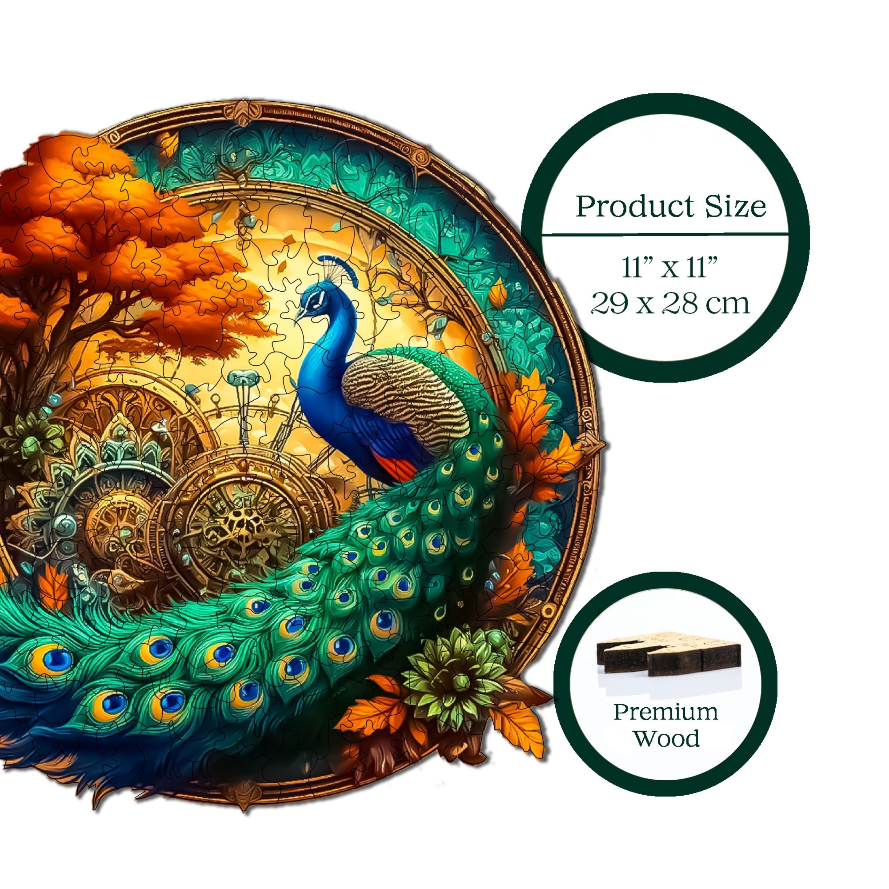 Tavus Kuşu - Ahşap Puzzle