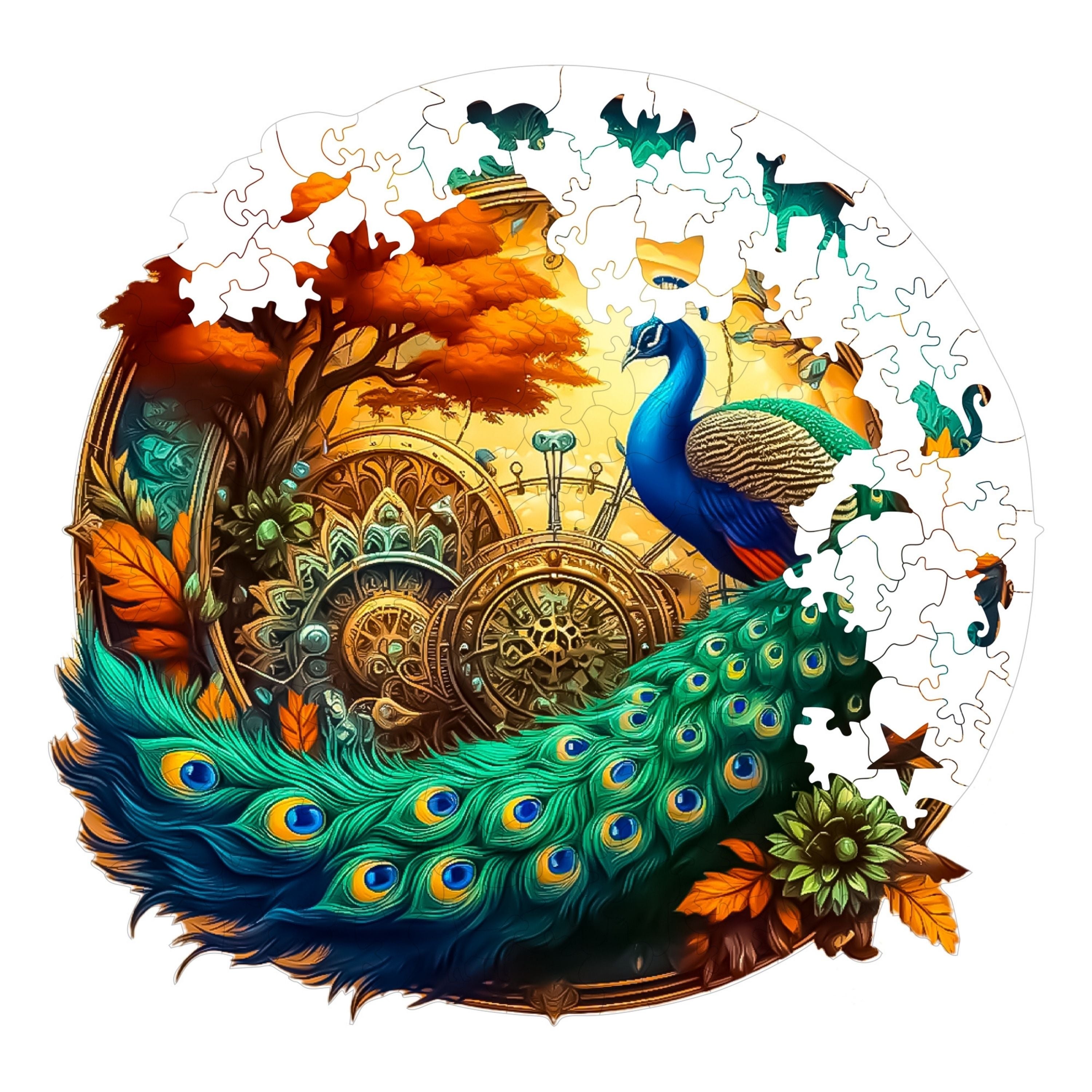 Tavus Kuşu - Ahşap Puzzle