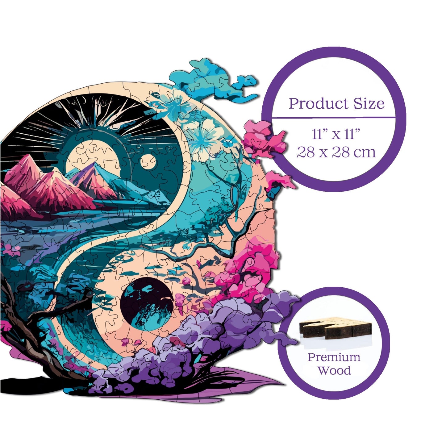 Yin Yang – Wooden Jigsaw Puzzle