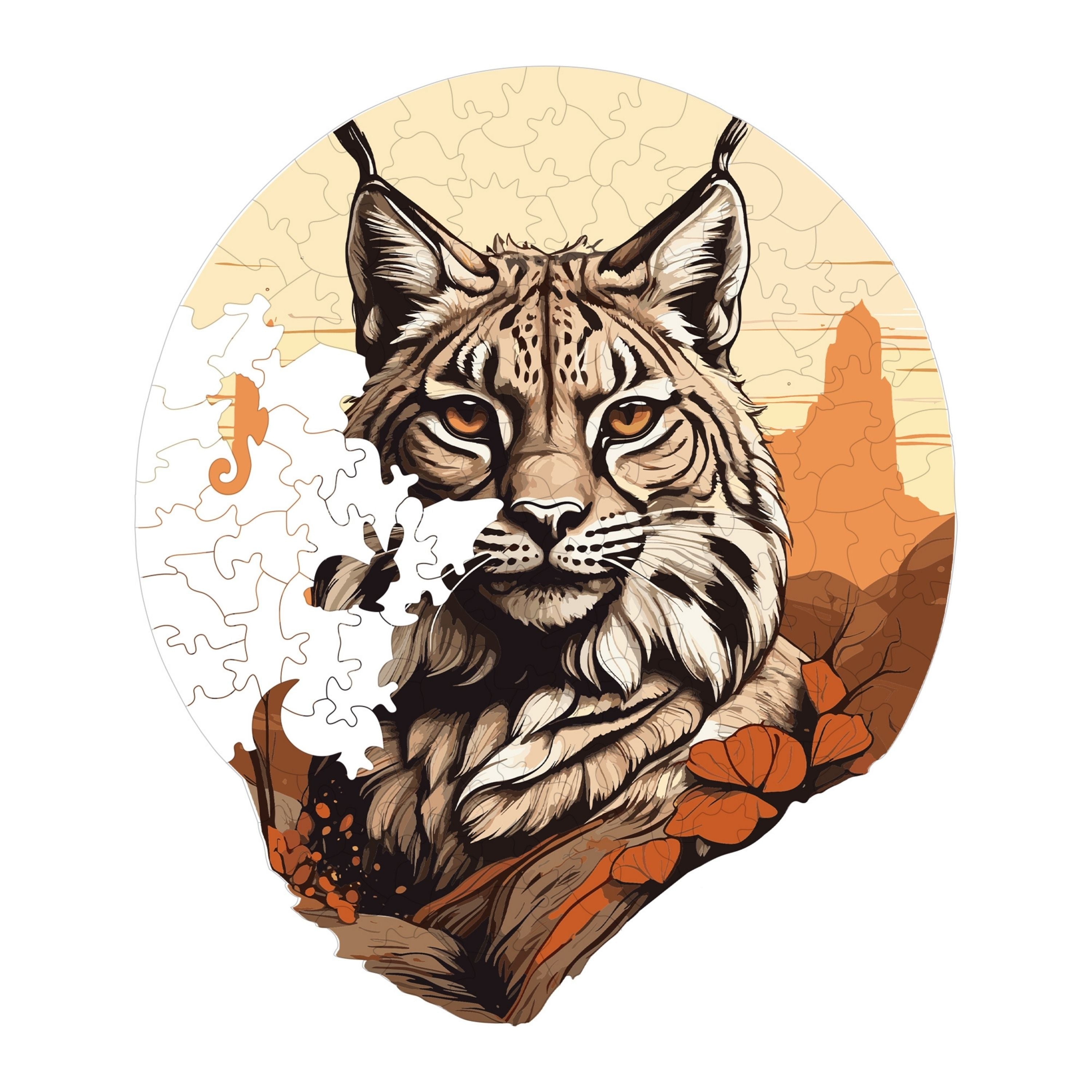  Çöl Vaşağı - Ahşap Puzzle