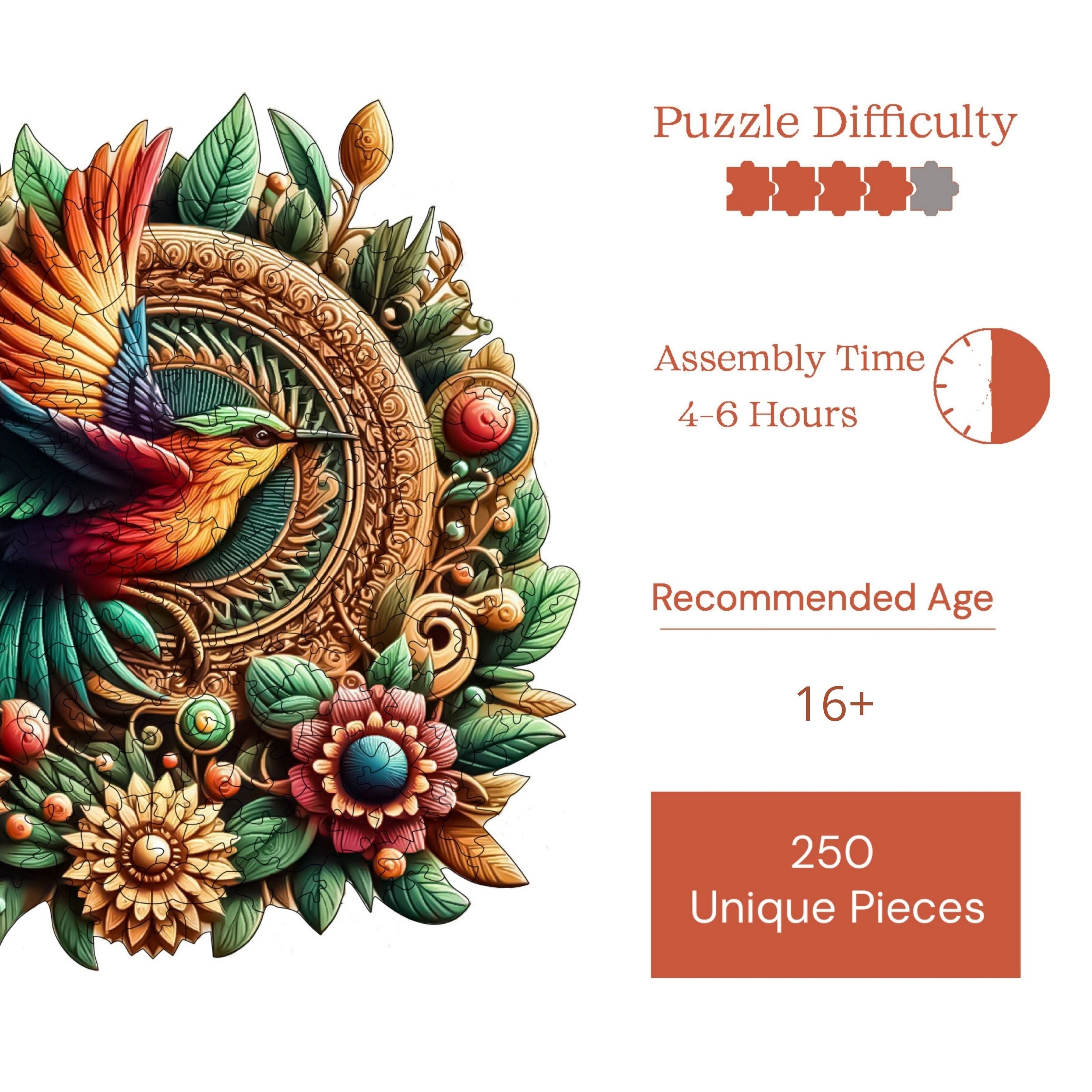 Sinek Kuşu - Ahşap Puzzle