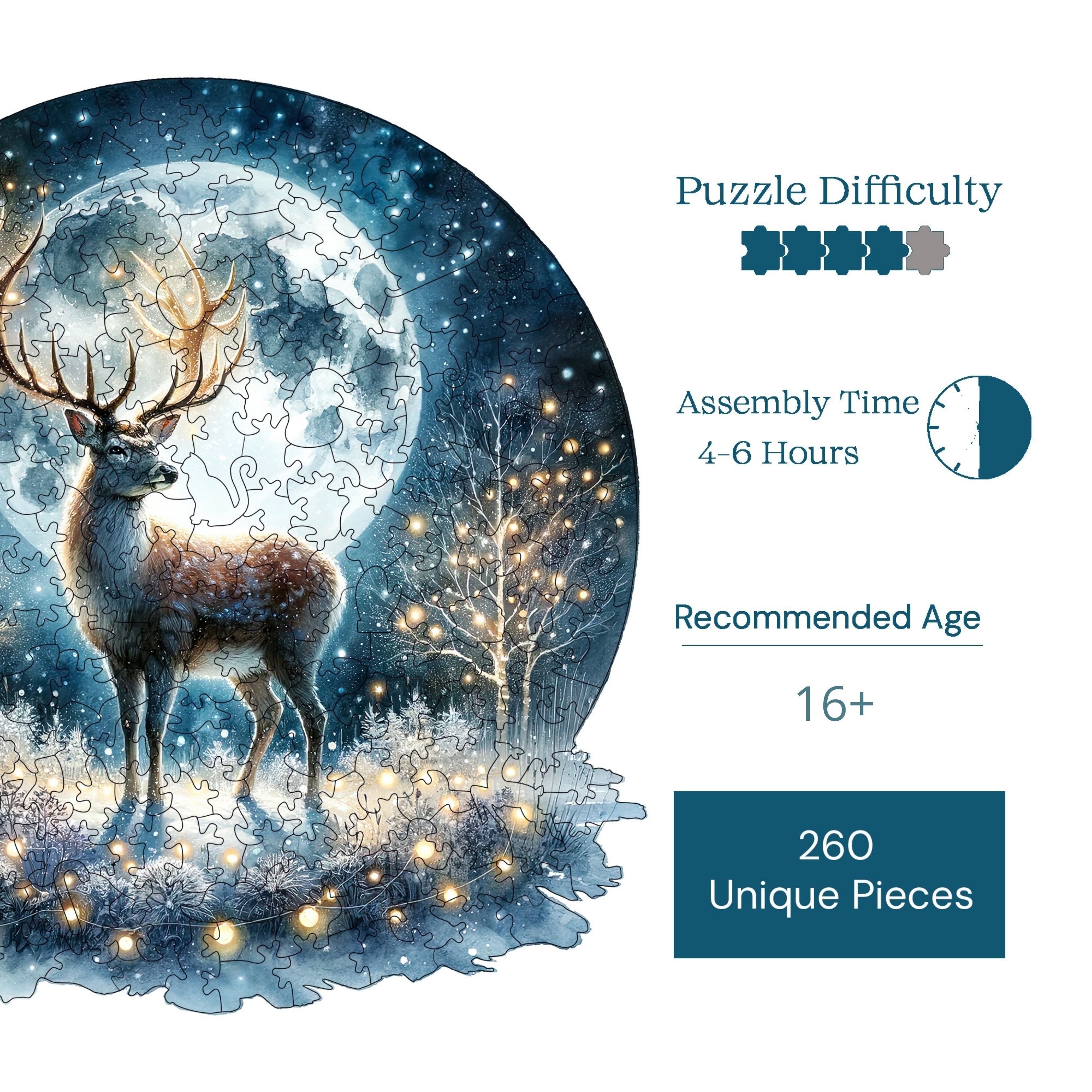 Geyik - Ahşap Puzzle